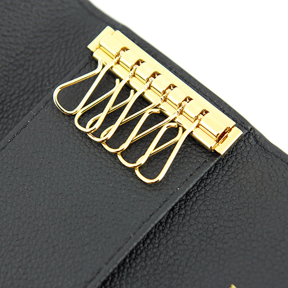 Louis Vuitton Key Case 6 Key Case Multicle 6 Leather Black - Picture 6 of 8
